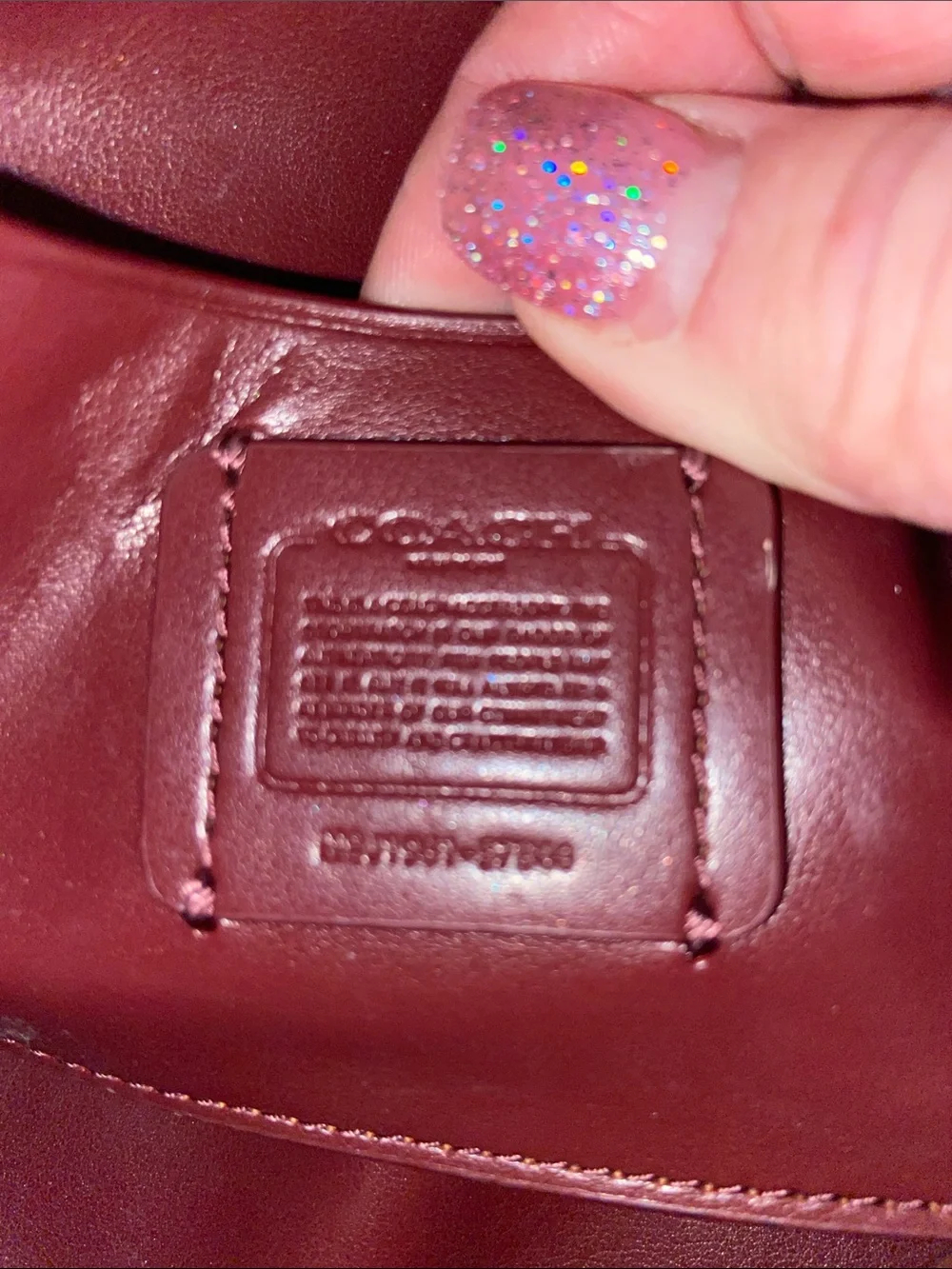 Coach Leather Boxy Cosmetic Case EUC